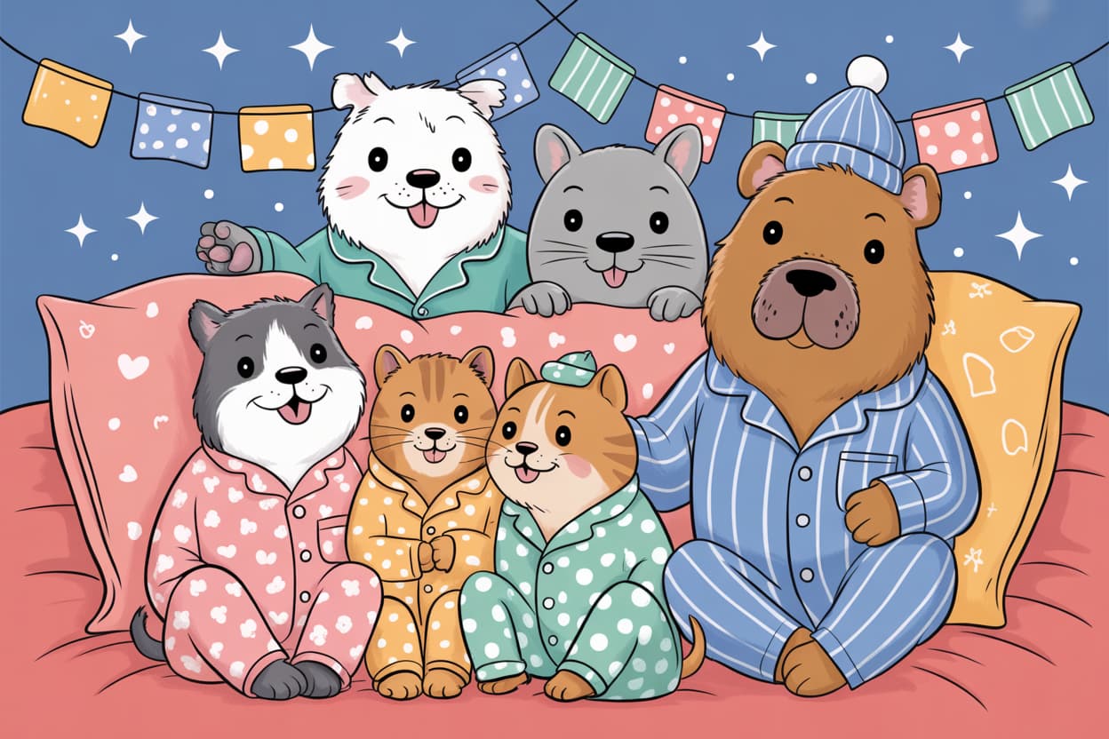 Pets Pajama Party