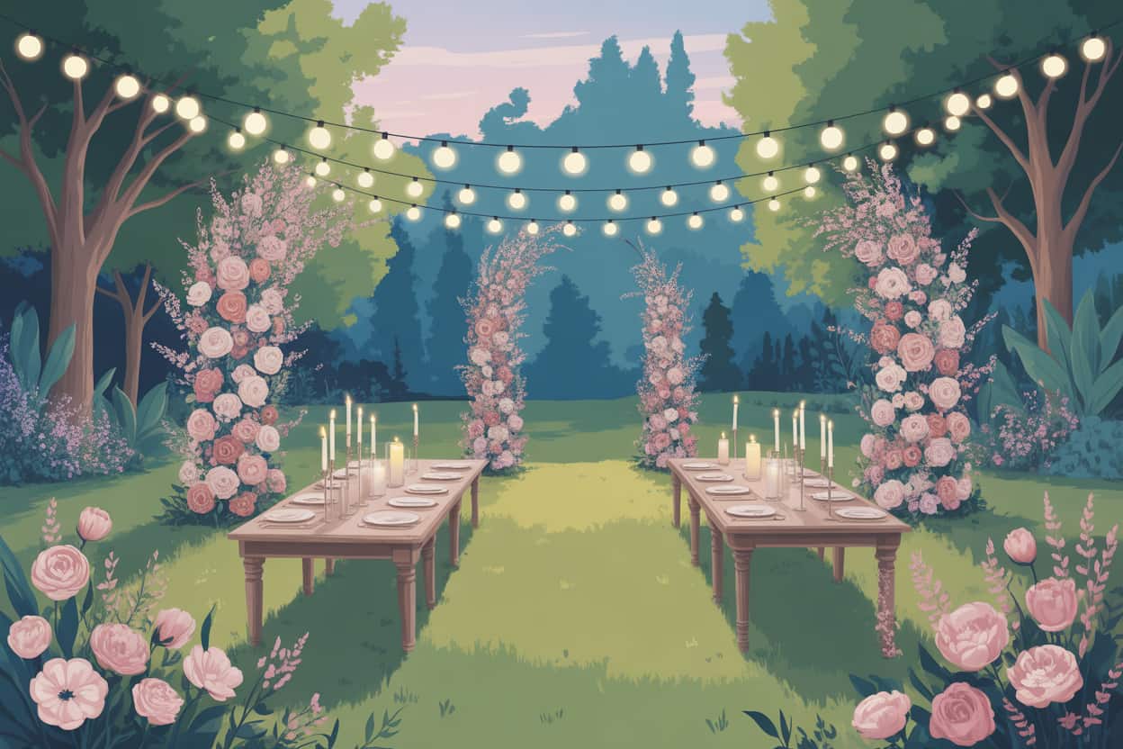 Elegant Garden Evening