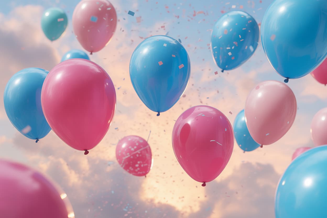 Pink or Blue Balloons