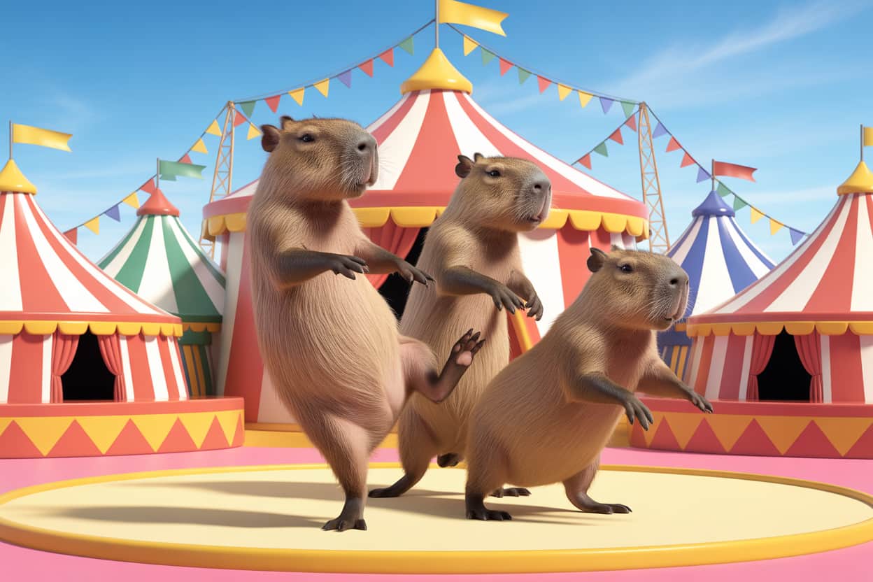 Capybara Acrobatics
